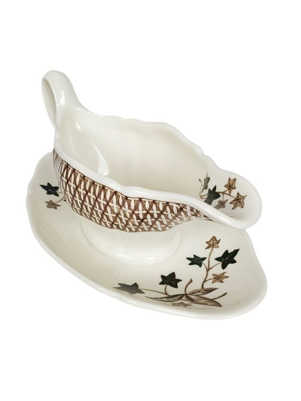 VTG Wedgwood Gravy boat Avocado Ivy